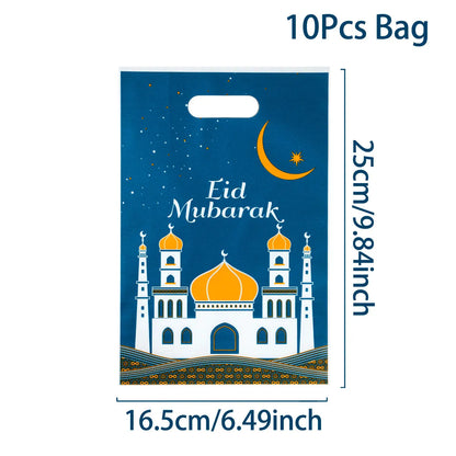 Eid Mubarak Gift Packaging Bags - 10/25/50 Pieces 