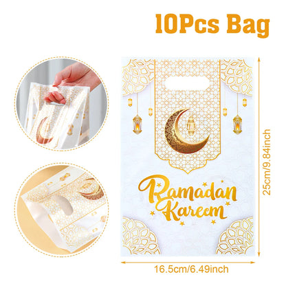 Eid Mubarak Gift Packaging Bags - 10/25/50 Pieces 