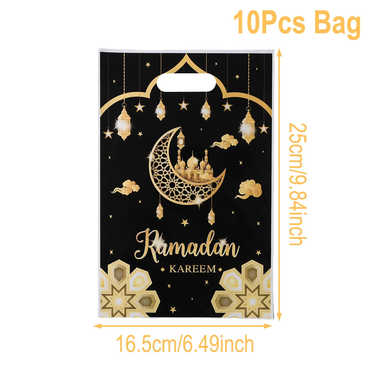 Eid Mubarak Gift Packaging Bags - 10/25/50 Pieces 