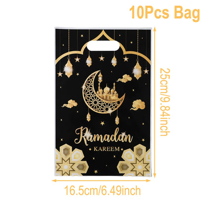 Eid Mubarak Gift Packaging Bags - 10/25/50 Pieces 