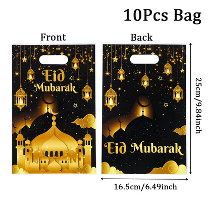 Eid Mubarak Gift Packaging Bags - 10/25/50 Pieces 