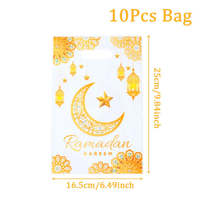 Eid Mubarak Gift Packaging Bags - 10/25/50 Pieces 