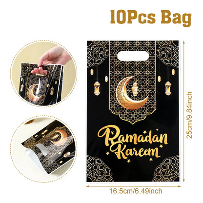 Eid Mubarak Gift Packaging Bags - 10/25/50 Pieces 