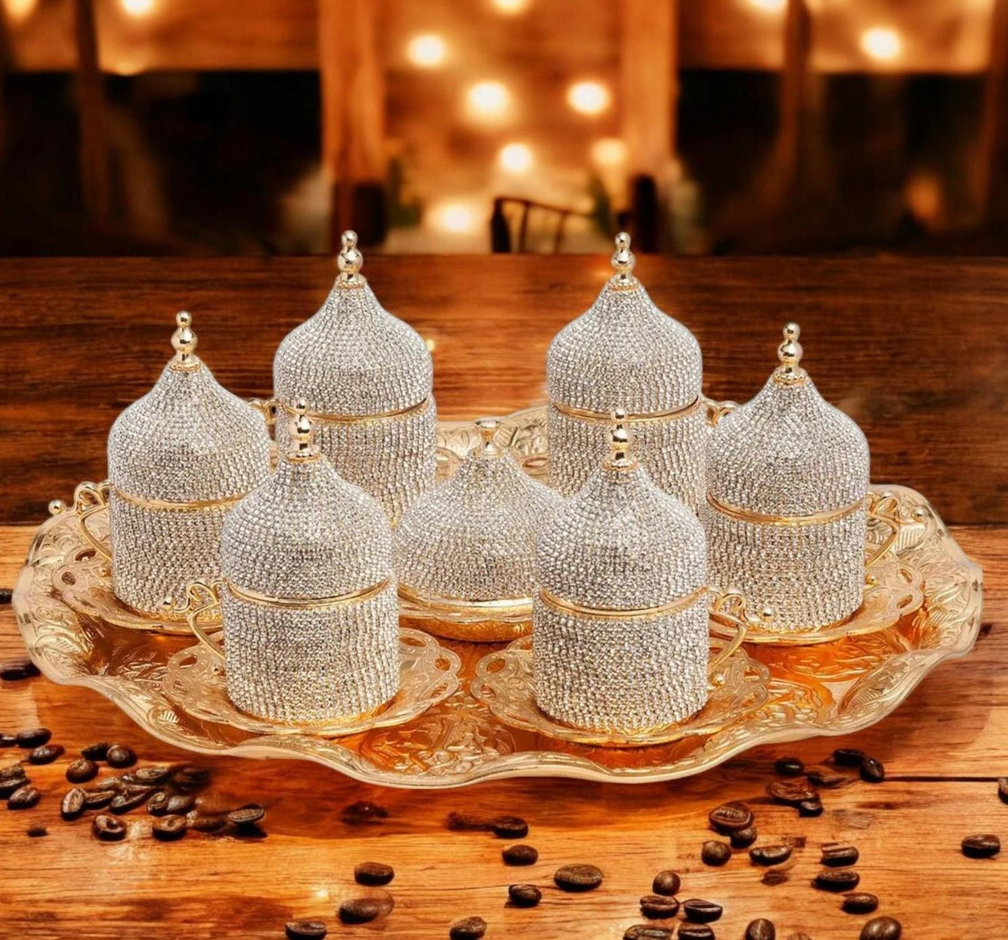 Handmade Turkish Coffee Set For Ramadan