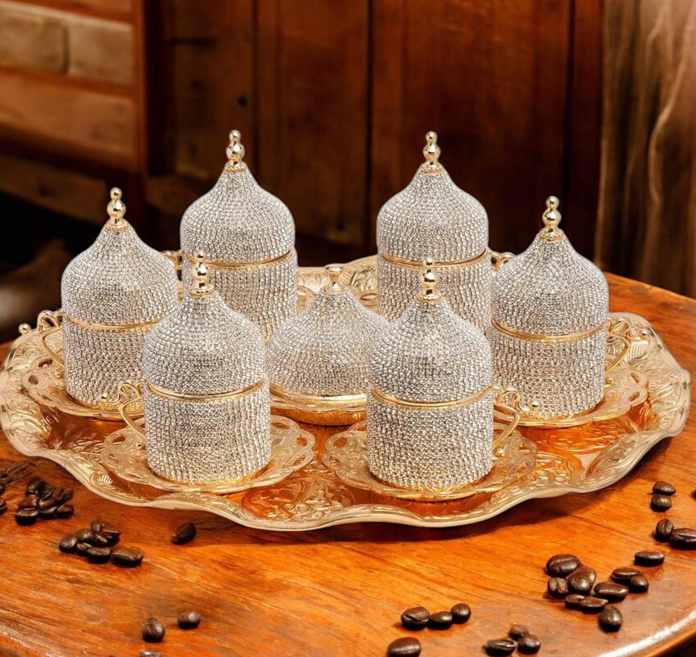 Handmade Turkish Coffee Set For Ramadan