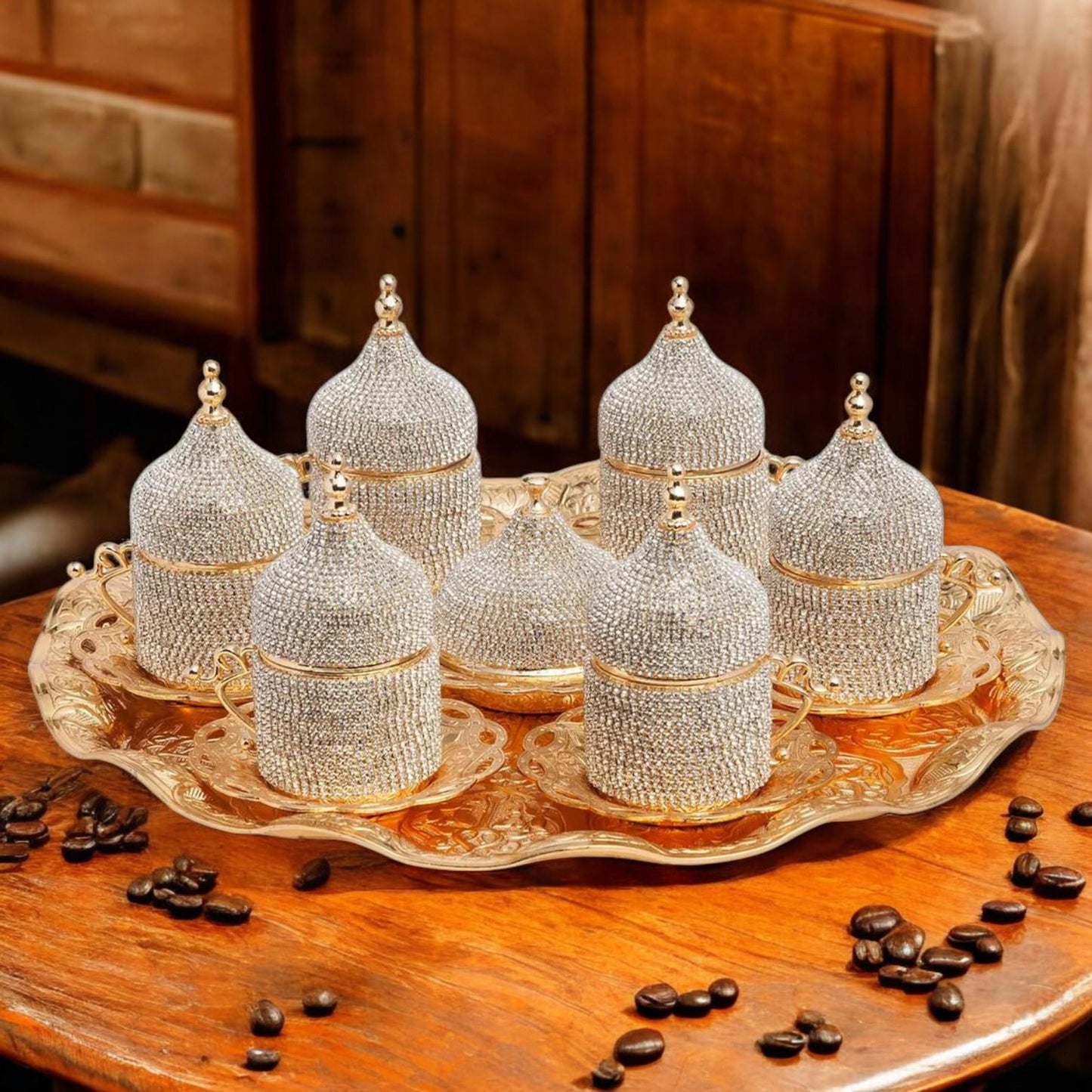 Handmade Turkish Coffee Set For Ramadan